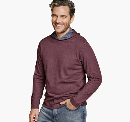 Icon Reversible Hooded Pullover - Berry/Blue