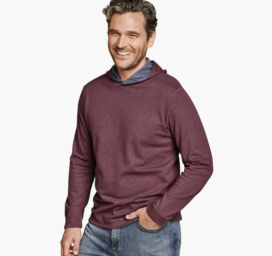 Icon Reversible Hooded Pullover - Berry/Blue