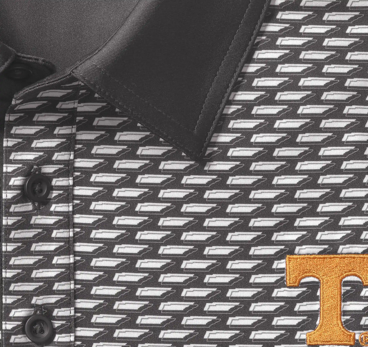 Collegiate XC+™ State Print Polo - University of Tennessee - Black