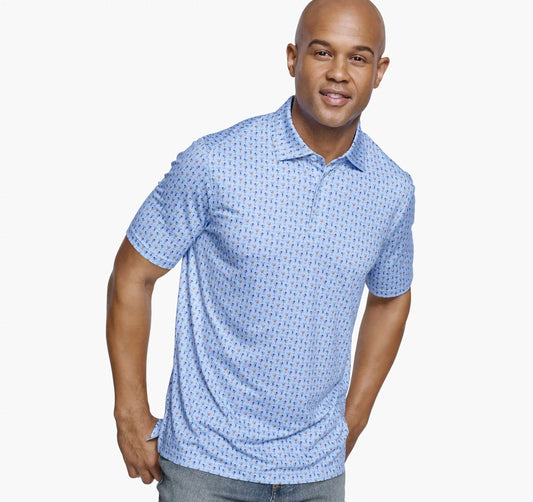 XC4® Performance Print Polos + Cool Degree® - Blue/Multi Mini Martini