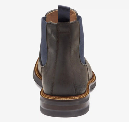 Hartford Chelsea Boot - Dark Brown Waxed English Suede
