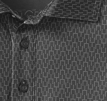 Game Day XC4® Goal Post Print Polo - Black
