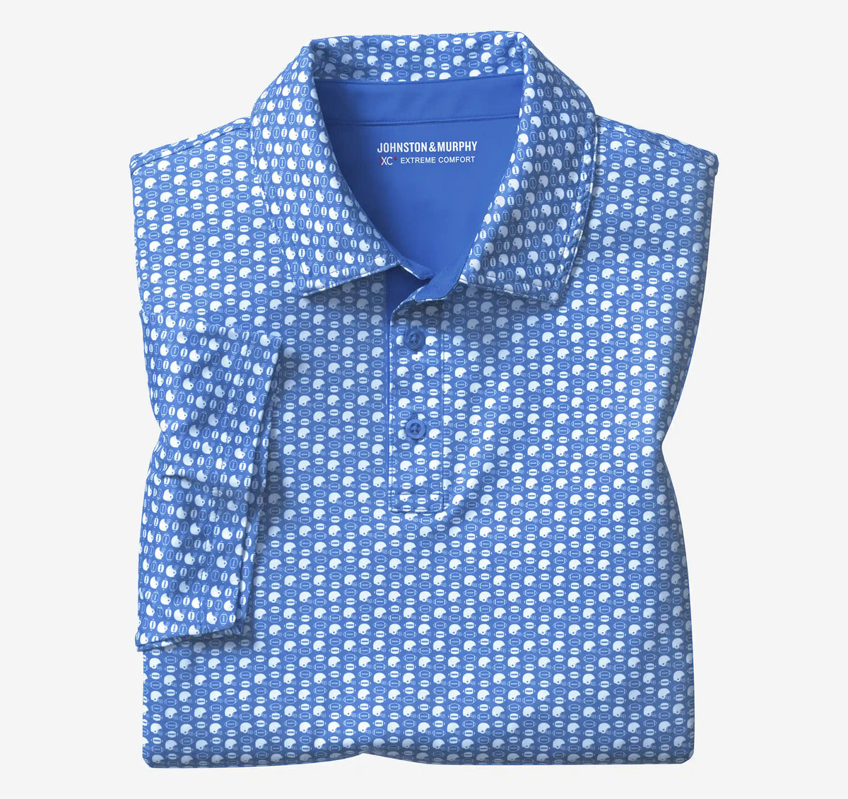 Game Day XC+™ Helmet-and-Football Print Polo - Royal