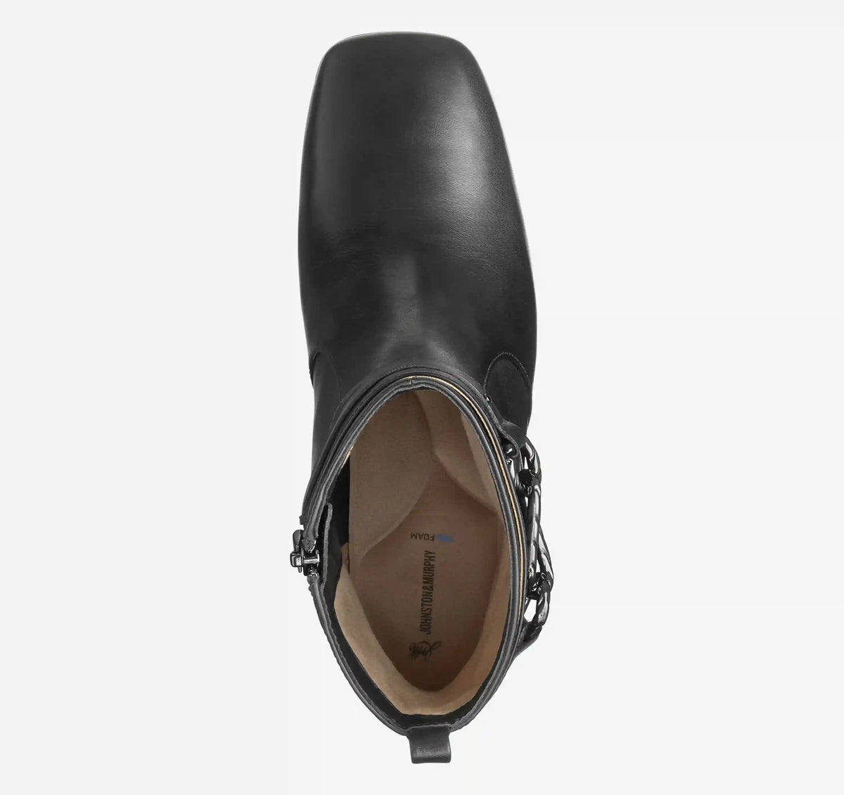 Whitney Chain Bootie - Black Nappa Leather