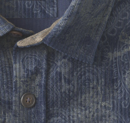 Cutler Corduroy Shirt - Navy Paisley