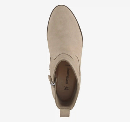 Izzie Bootie - Taupe Waterproof Suede