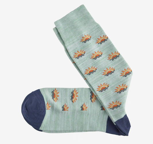Space Dyed Socks - Green Sunset