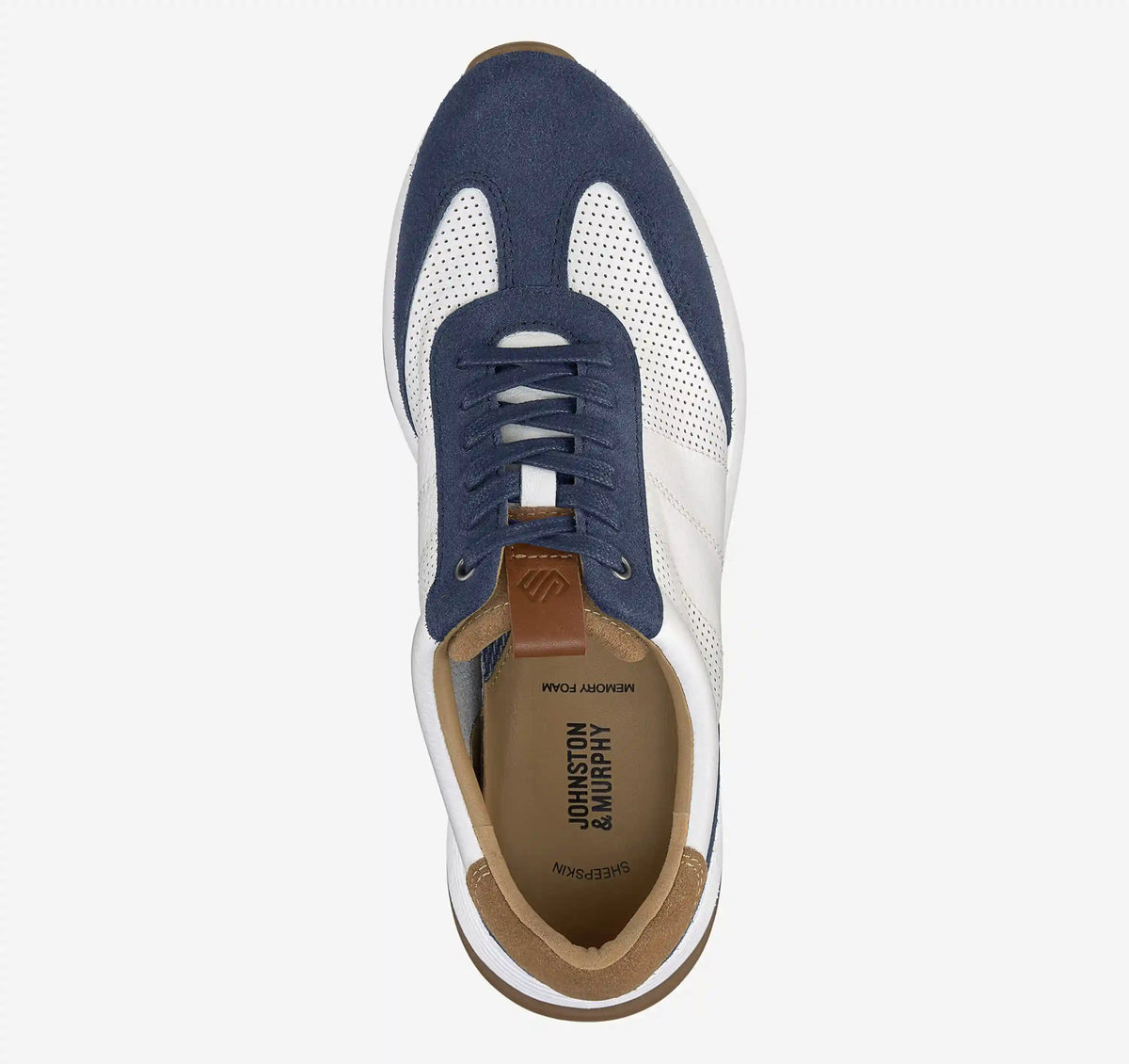 Kinnon T-Toe - Navy Suede/White Full Grain