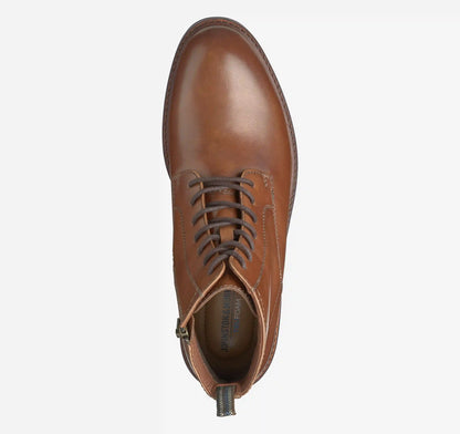 Britton Plain Toe Boot - Tan Full-Grain Leather