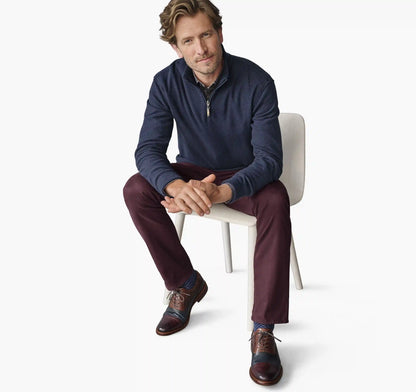 Dalton Mélange Quarter-Zip - Navy