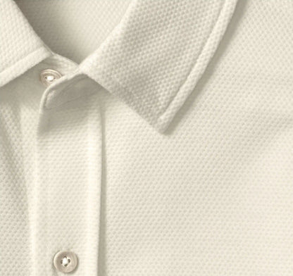 Bennett Short-Sleeve Shirt - White Honeycomb
