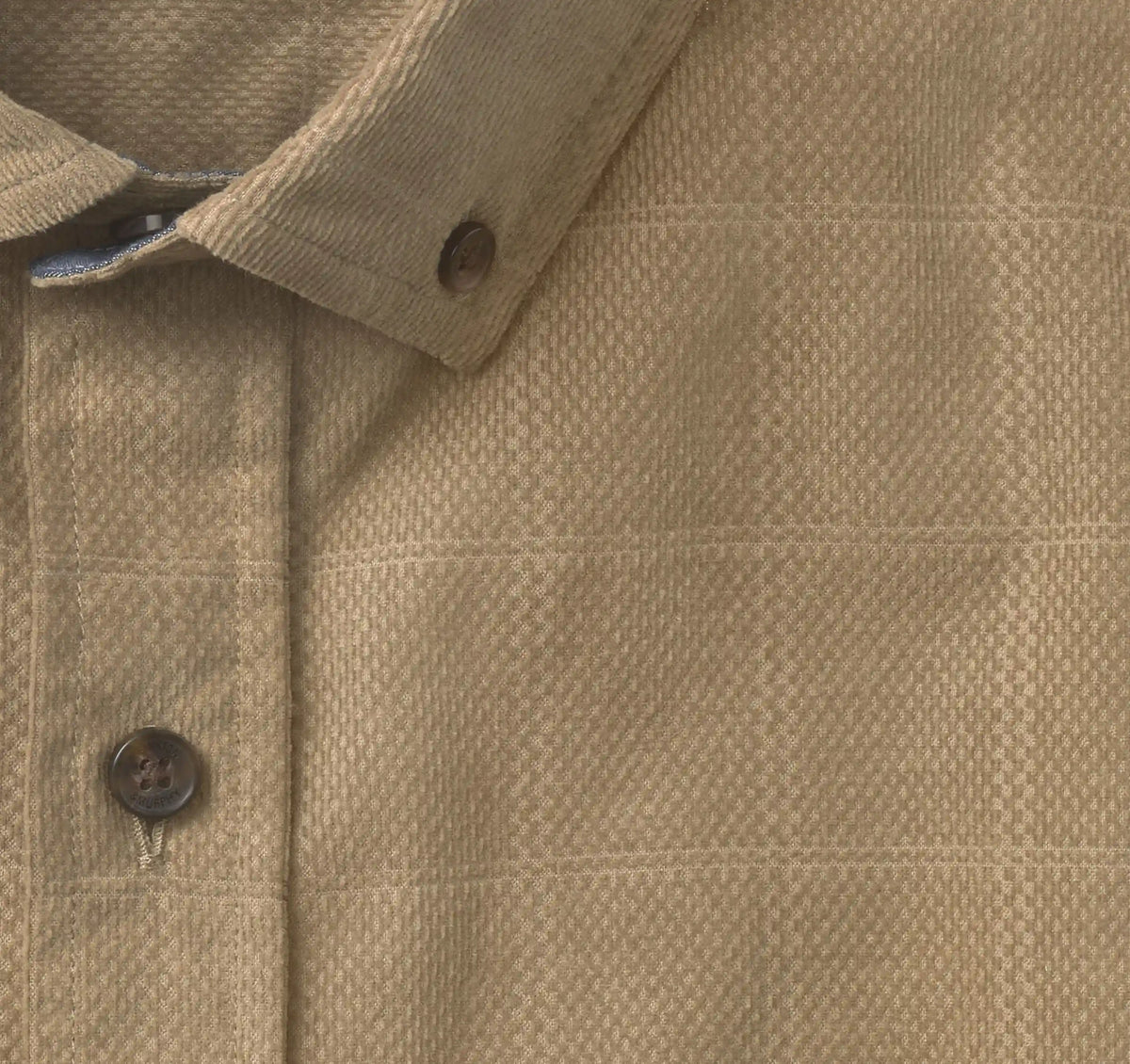 Sherwood Corduroy Shirt - Tan Plaid