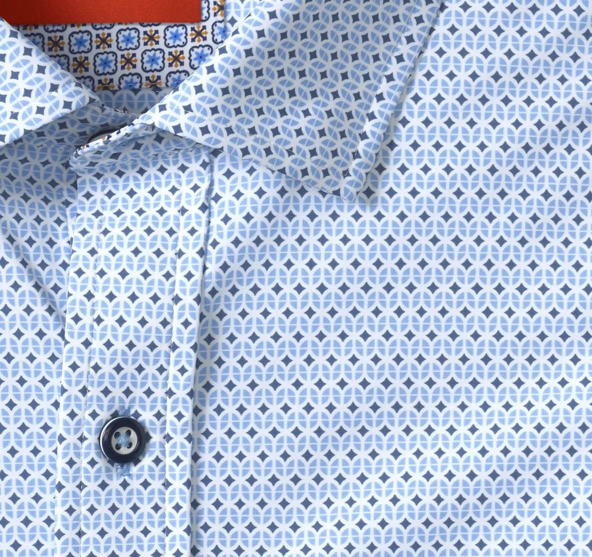 XC+™ Motion Long-Sleeve Print Knit Shirt - Blue Tulip