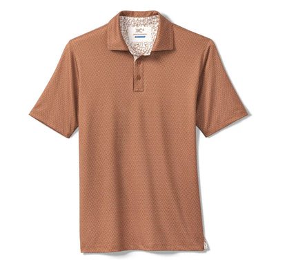 Game Day XC4® Goal Post Print Polo - Rust