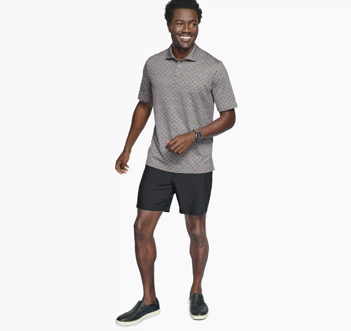 XC4® Performance Print Polos + Cool Degree® - Gray Airplane