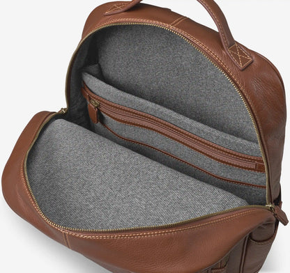 Rhodes Backpack - Tan Pebbled Leather