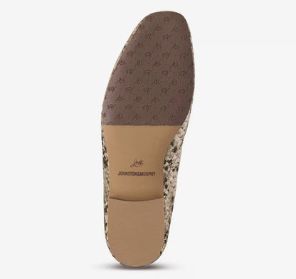 Isabel Venetian Loafer - Gold Metallic Snake-Embossed Leather