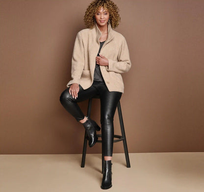 Eyelash Jacket - Camel