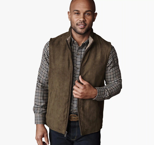 Reversible Vest - Brown/Brown Knit