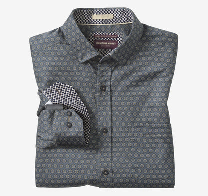 Printed Cotton Shirt - Brown Atrium