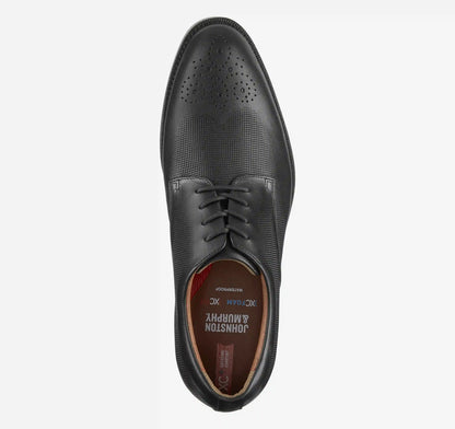 XC+™ Copley Wingtip - Black Embossed Waterproof Full Grain Leather