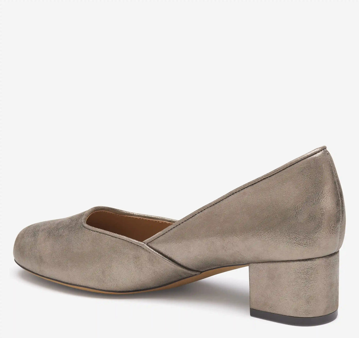 Sienna Pump - Taupe Italian Metallic Kid Suede