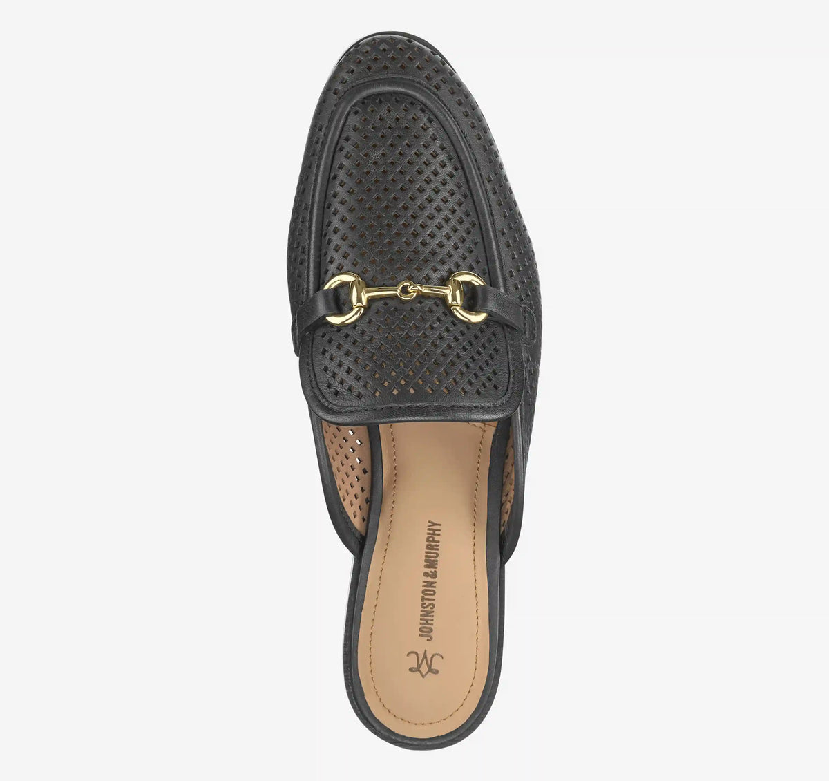 Ali Perfed Bit Mule - Black Glove Leather