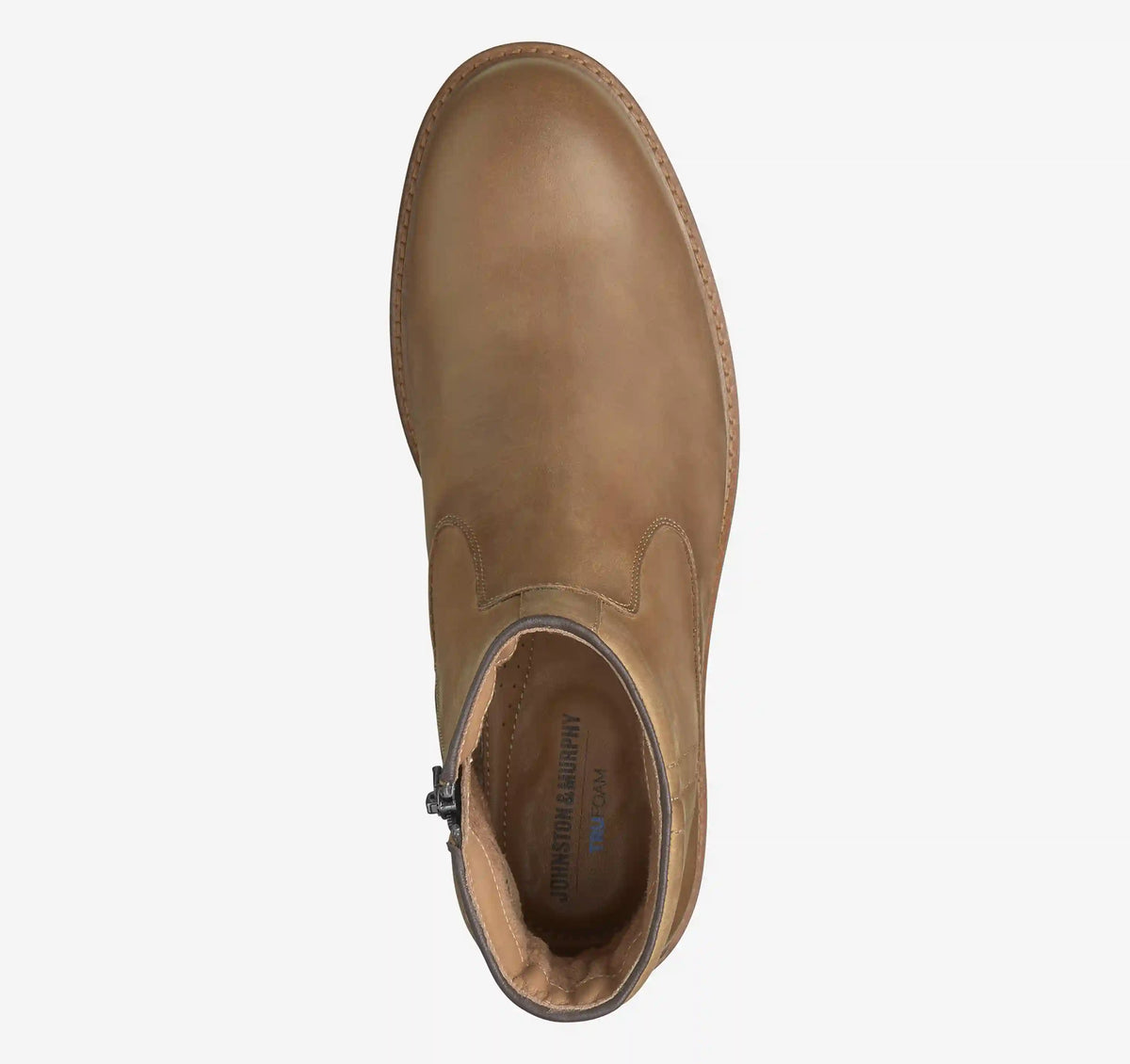 Ripley Inside-Zip Boot - Brown Oiled Full-Grain Leather