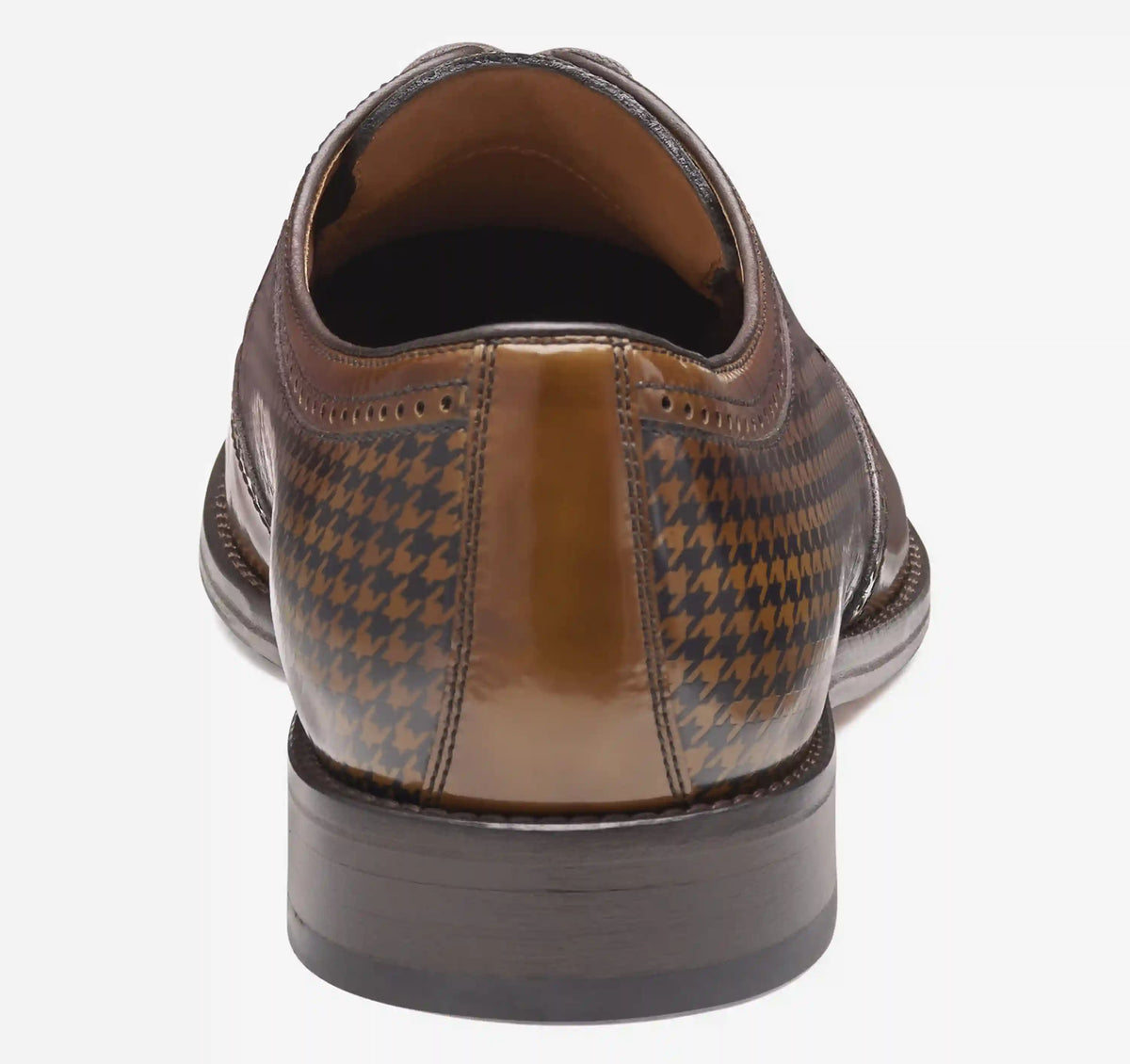 Sullivan Wingtip - Mahogany Brush-Off Houndstooth Calfskin