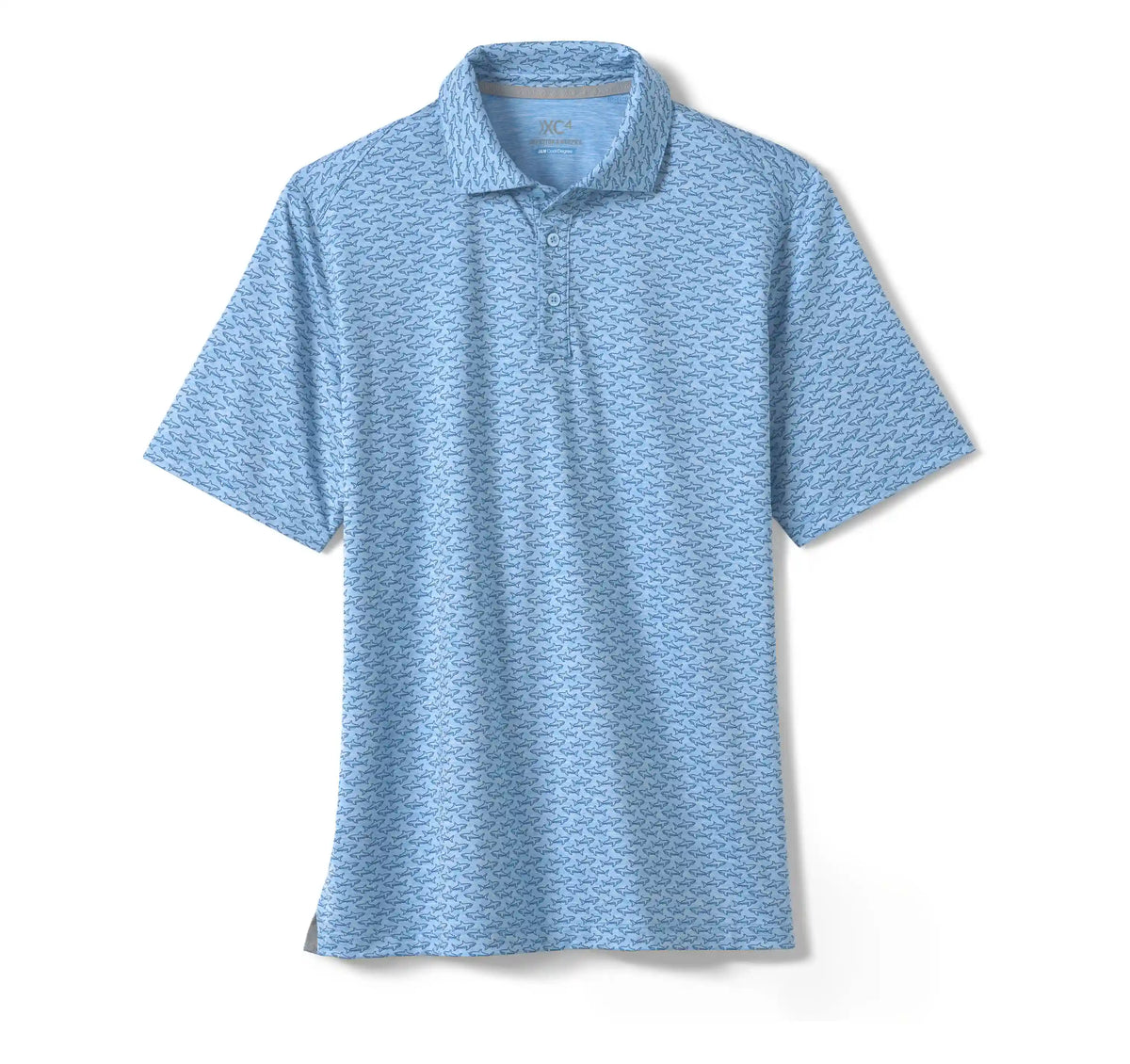 XC4® Performance Print Polos + Cool Degree® - Blue Shark