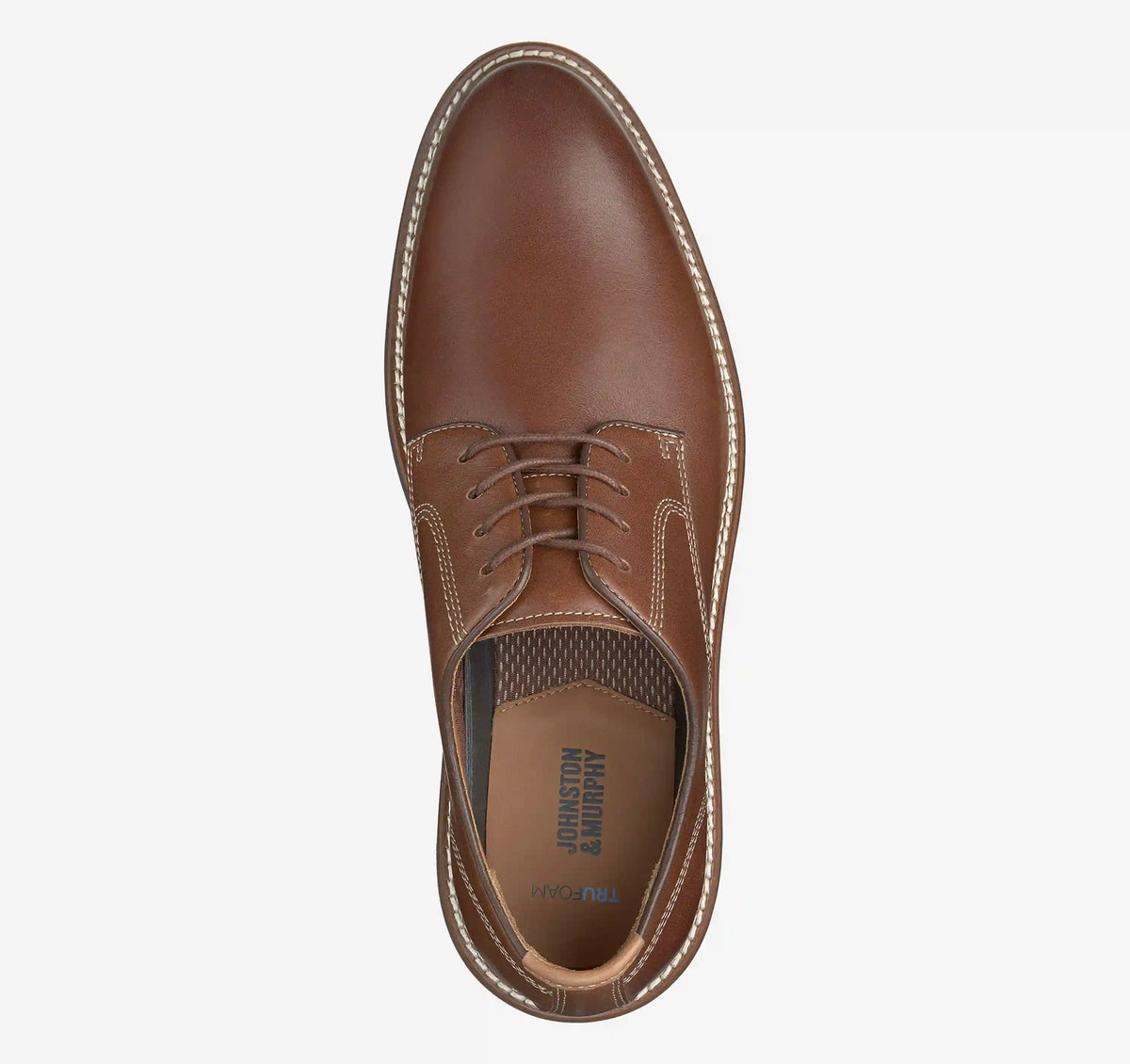 Upton Plain Toe - Tan Full Grain/Blue Sole