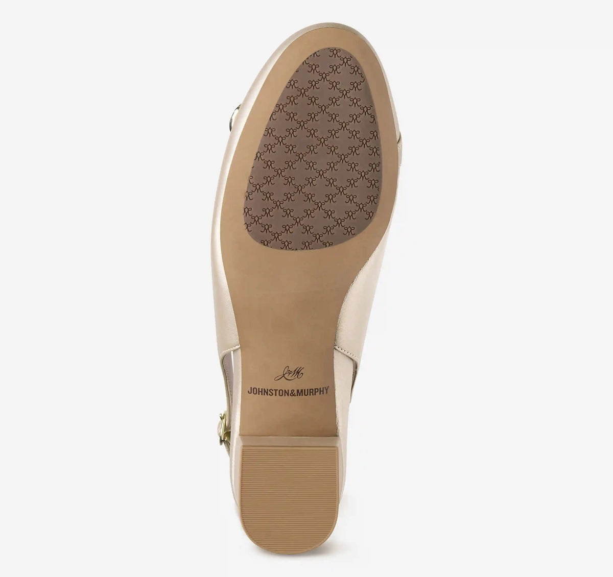 Sienna Button Slingback - Sand Pearlized Sheepskin