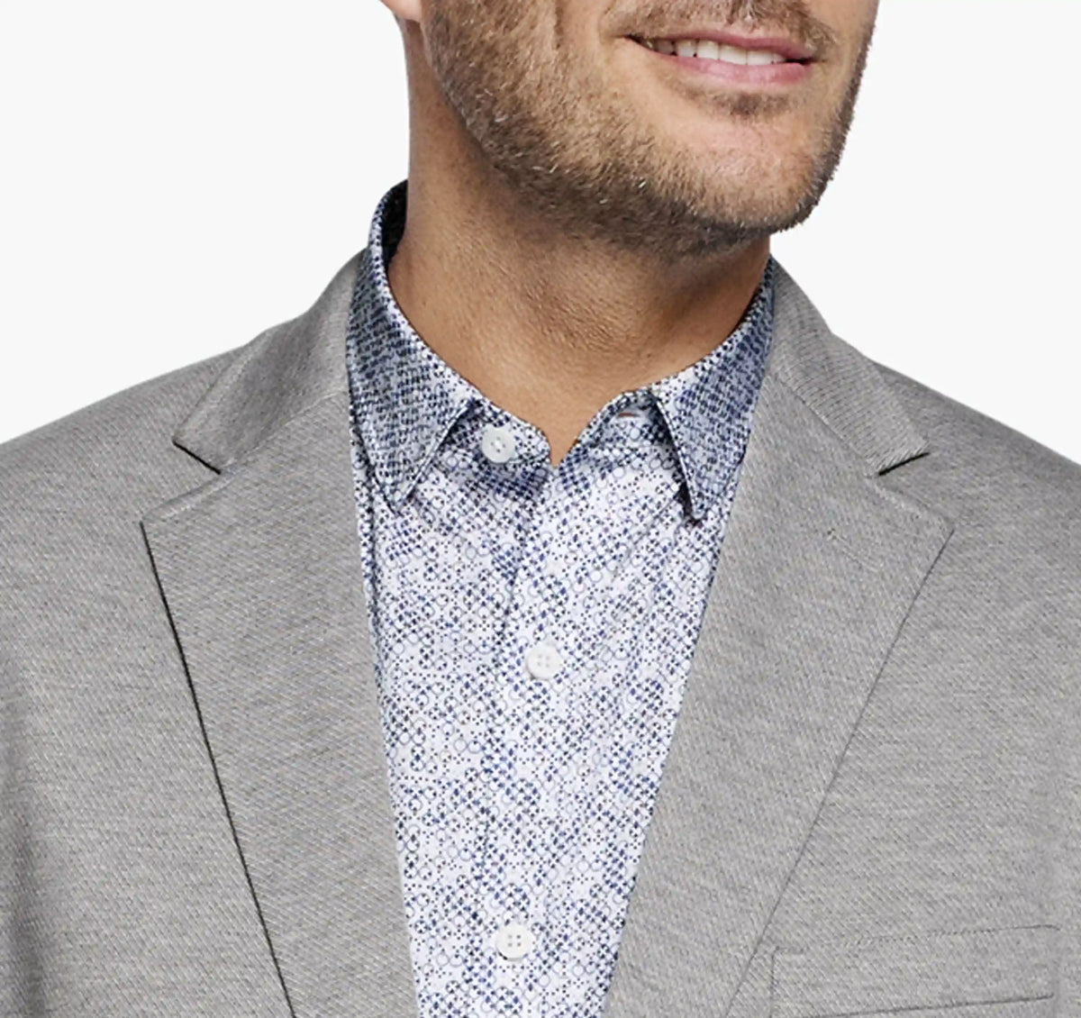 XC Flex® Pinnacle Knit Blazer - Gray Twill