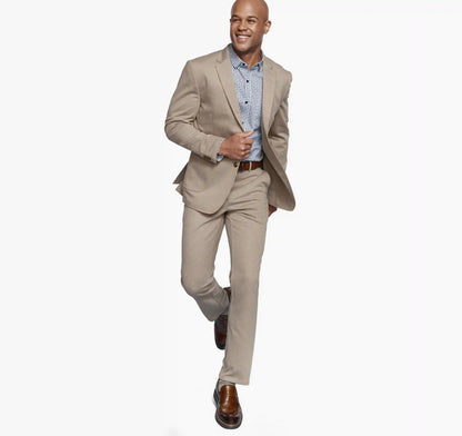 XC Flex® Pinnacle Knit Blazer - Tan Twill