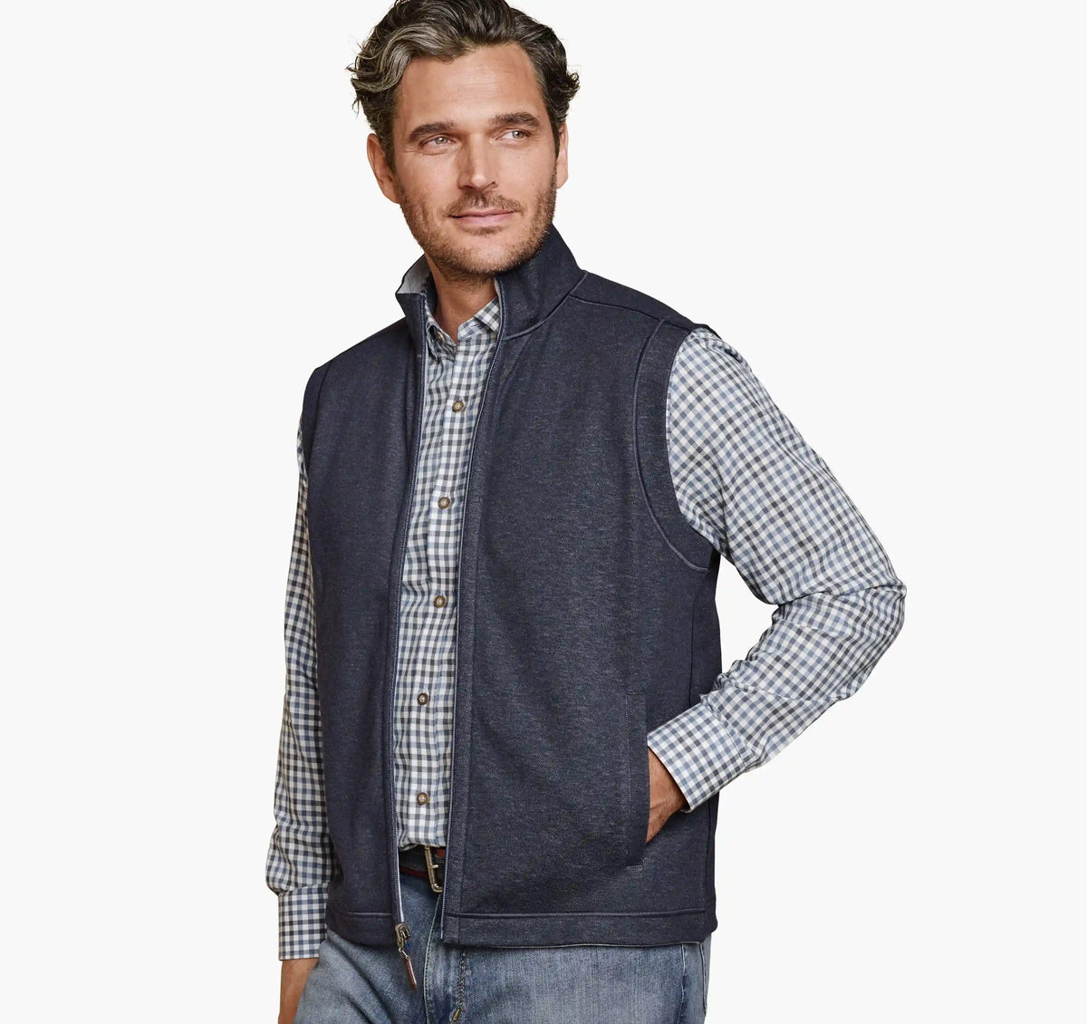 Icon Reversible Vest - Navy/Storm