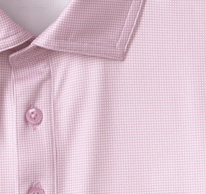 XC+™ Ace Performance Polo - Pink/White Gingham