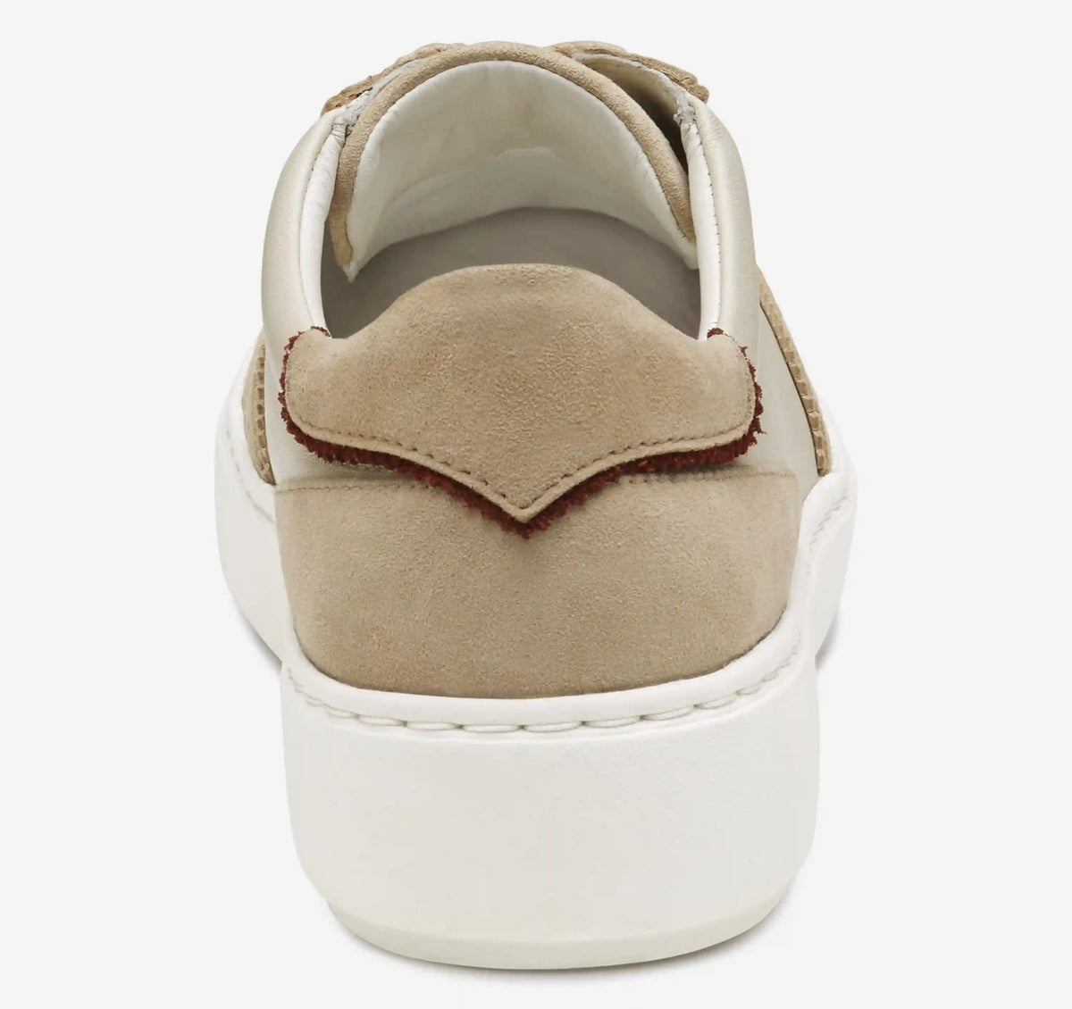 Cammie T-Toe Lace-Up - Bone Glove Leather/Sand Suede