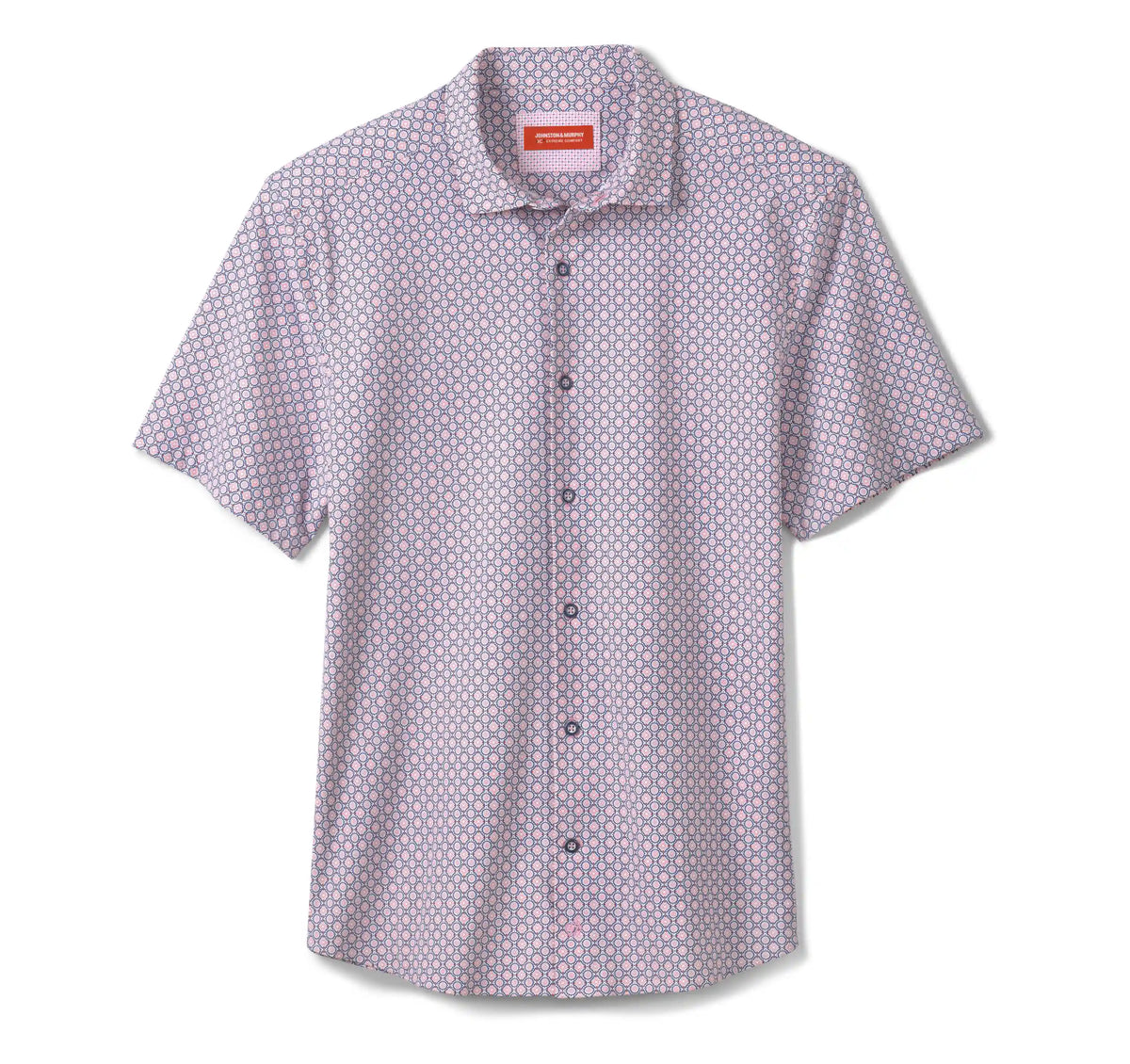XC+™ Motion Short-Sleeve Print Knit Shirt - Pink Medallion