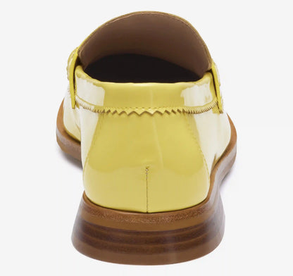 Gillian Penny Loafer - Yellow Patent Leather