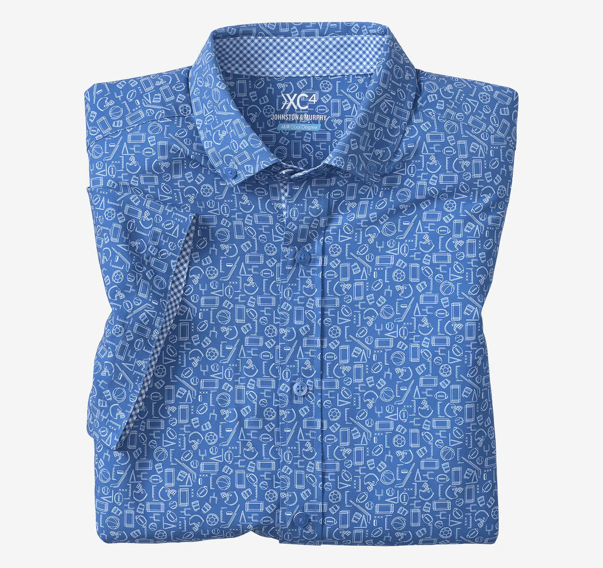 Game Day XC4® Short-Sleeve Multi-Sport Print Shirt - Royal