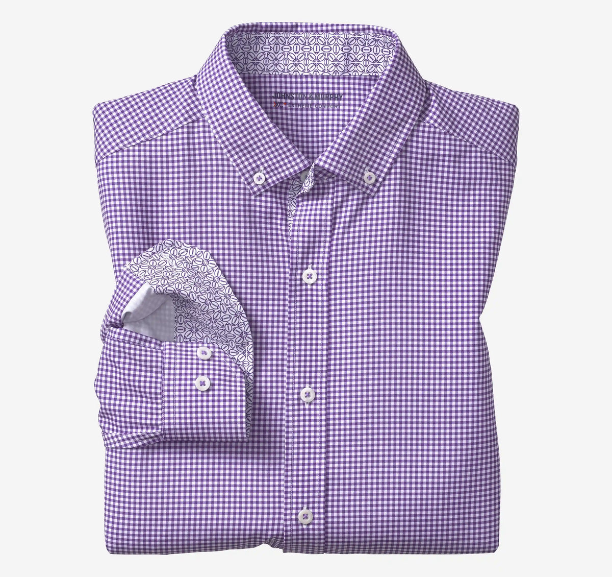 Game Day XC+™ Long-Sleeve Gingham Shirt - Purple