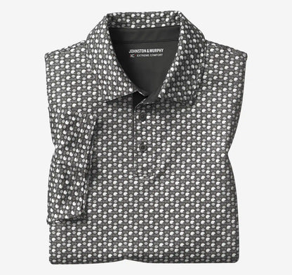 Game Day XC+™ Helmet-and-Football Print Polo - Black