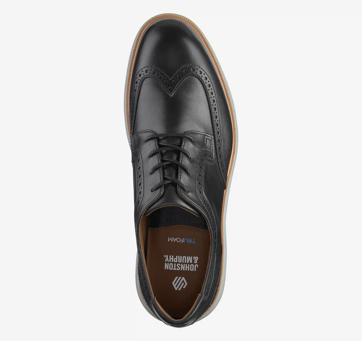 Larkin Wingtip - Black Italian Calfskin