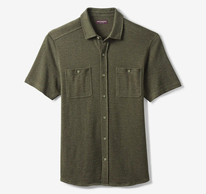 Riley Short-Sleeve Knit Shirt - Olive