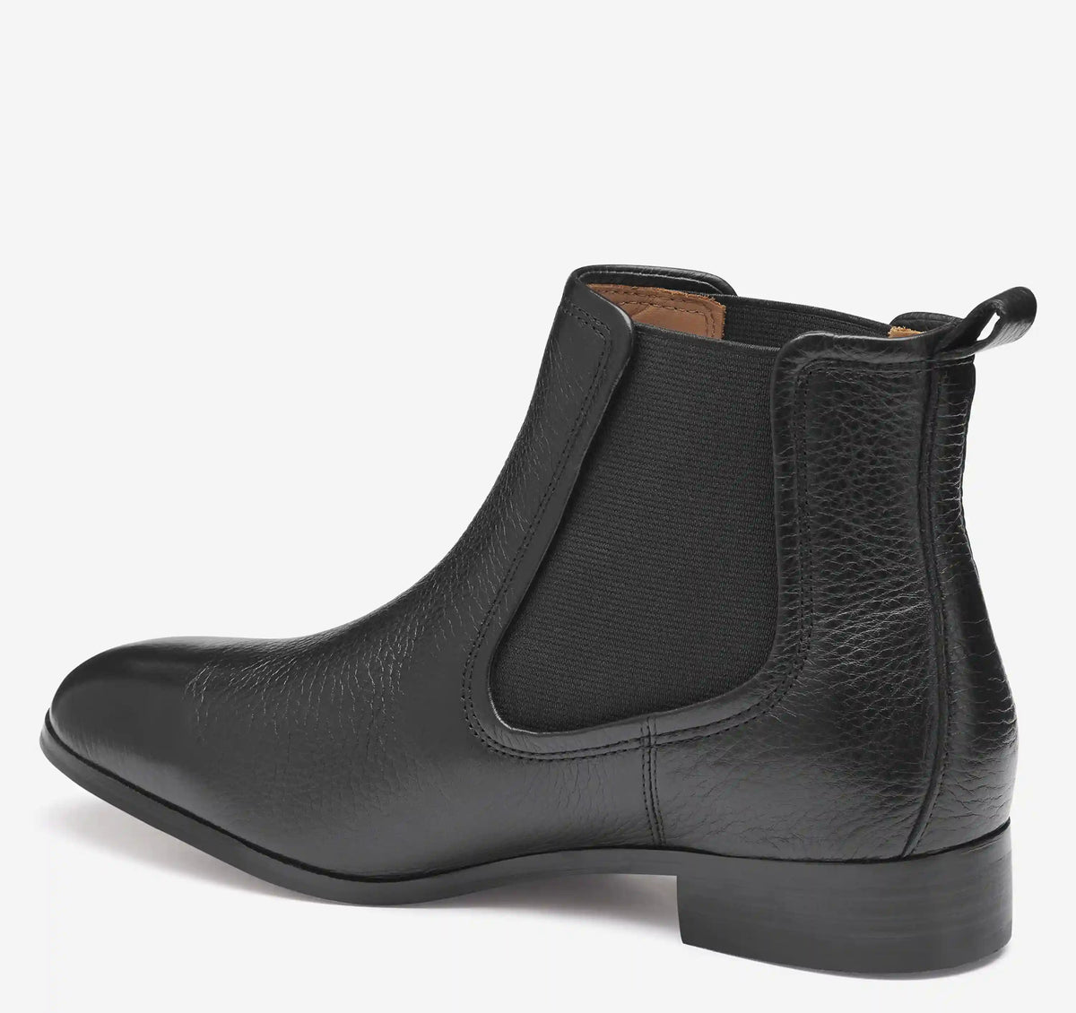 Tinsley Chelsea Bootie - Black Calfskin