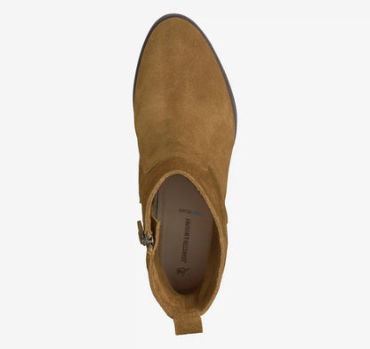 Izzie Bootie - Whiskey Waterproof Suede