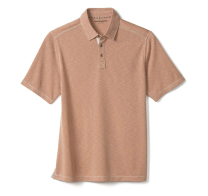 Vintage Slub Polo - Peach
