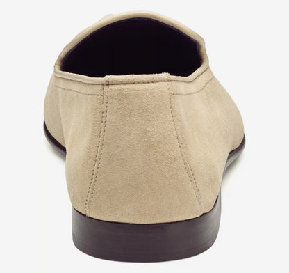 Taylor Tassel Loafer - Beige Italian Suede