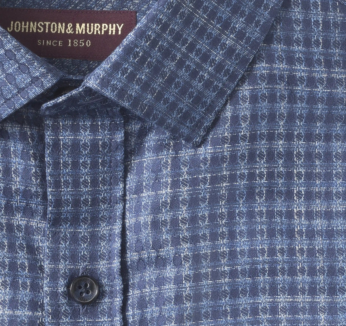 Collin Jacquard Shirt - Navy