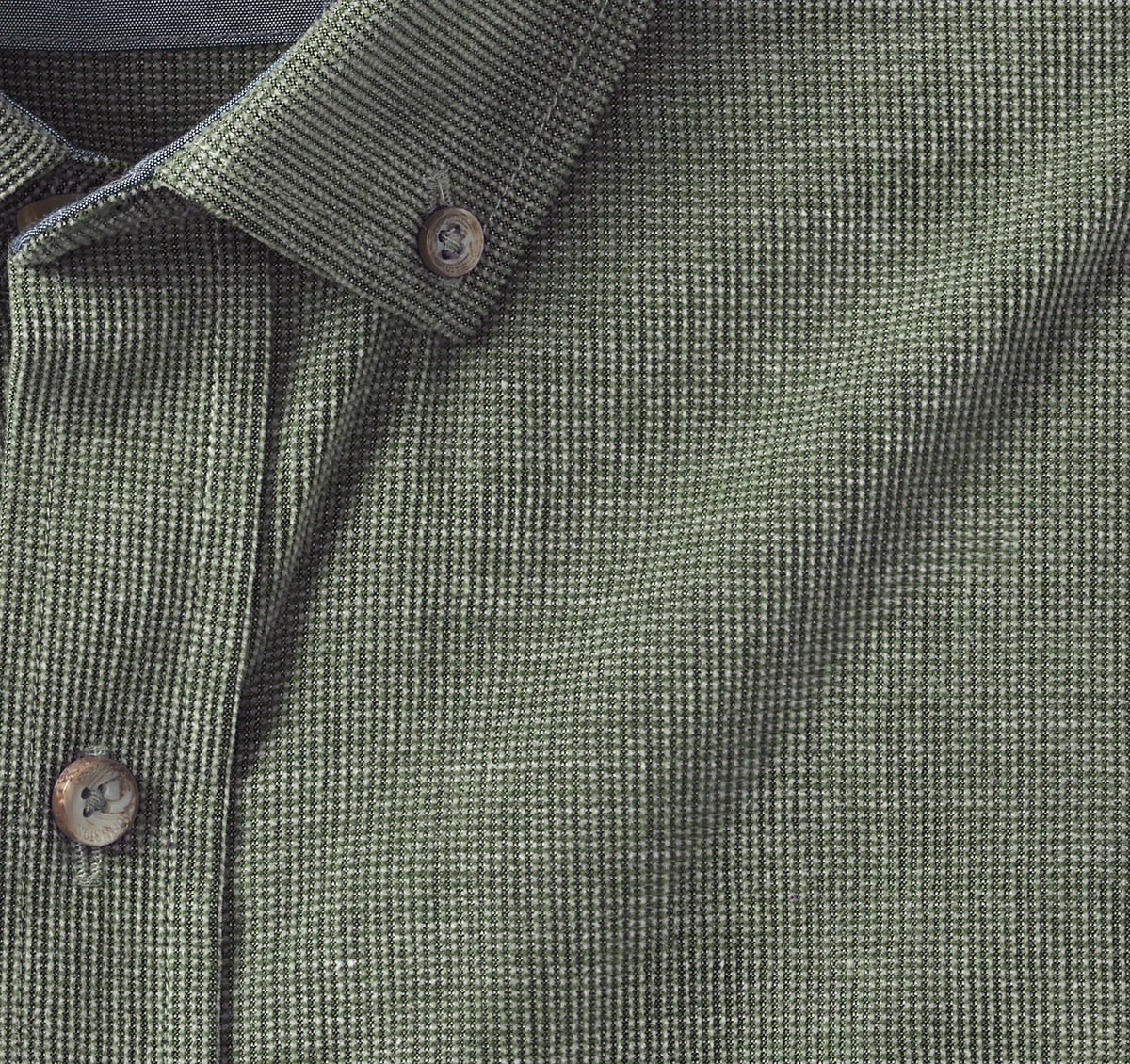Textured Corduroy Shirt - Olive